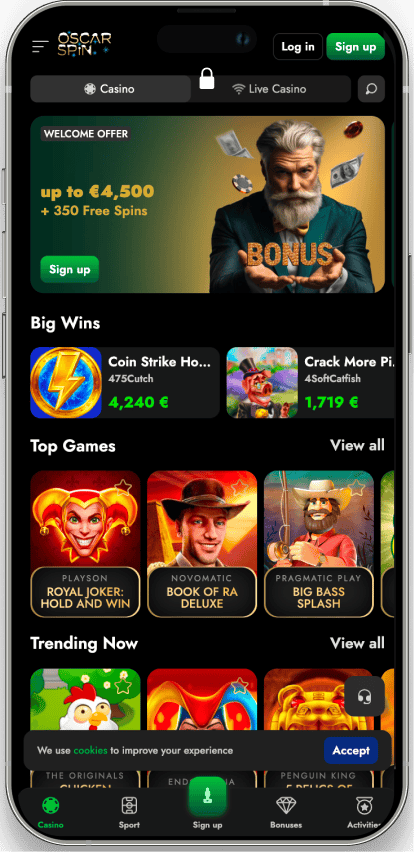 oscarspin app